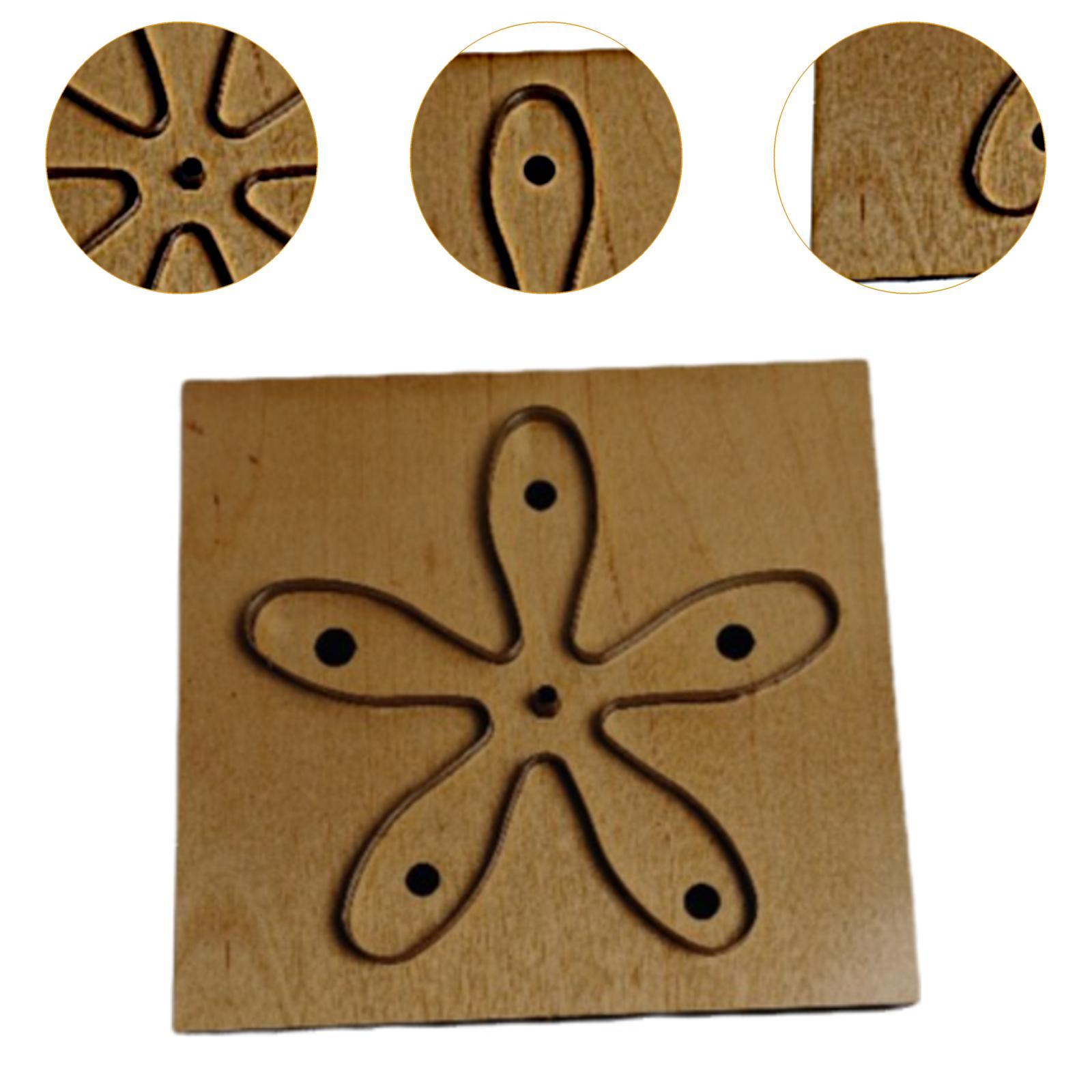 Leatherwork Templates - DIYレザークラフトカッティングダイ手作り木製金属テンプレート、革模様と作業工具セット