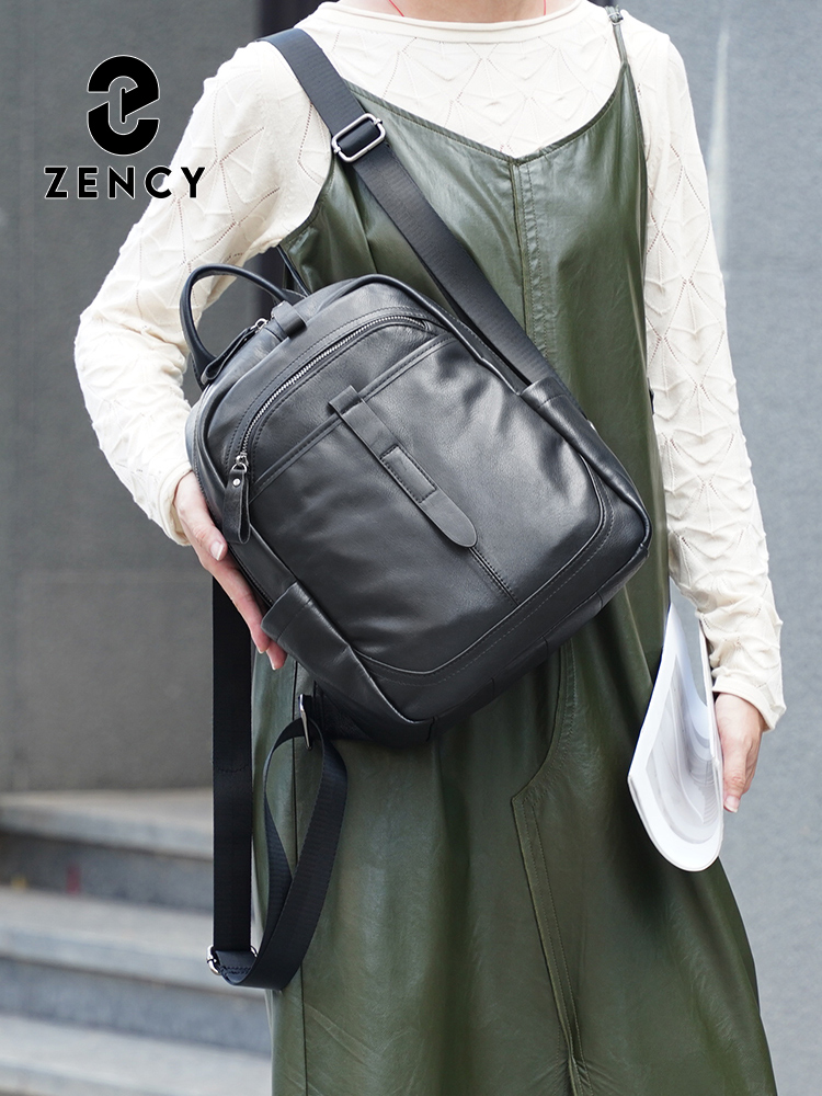 Leather Work Womens Backpack - Zency レディース 本革 バックパック 大容量 通勤
