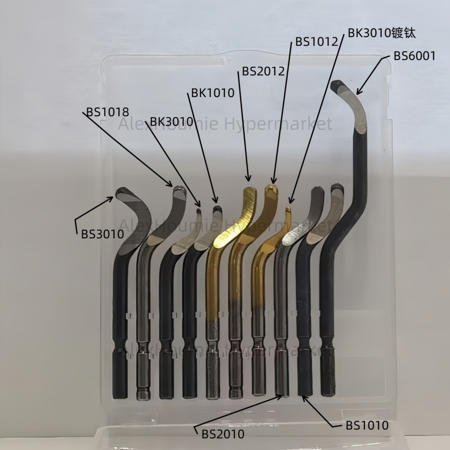Swivel Knife Tool - 10 個高速スイベルブレードバリ取りシステム BS1010 BS1012 BS1018 BK3010