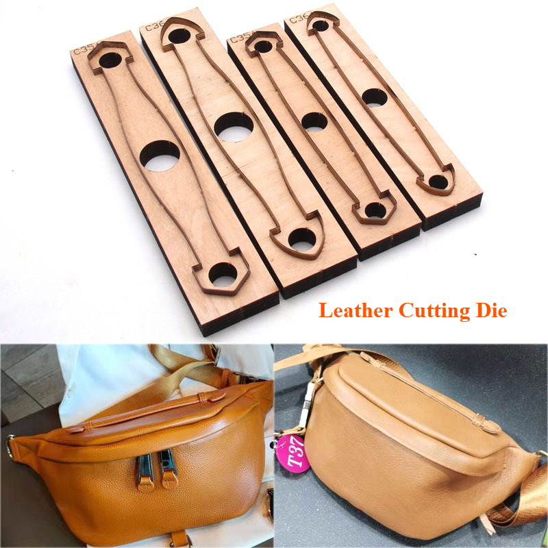 Leatherwork Templates - ハンドル型革裁断型、DIY手作り革工芸ブランキングモールド、革加工ツールテンプレート