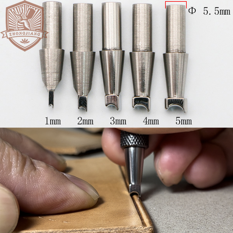 Swivel Knife Tool - レザークラフトツール エッジビーダーとダブルラインカービングスイベルナイフ
