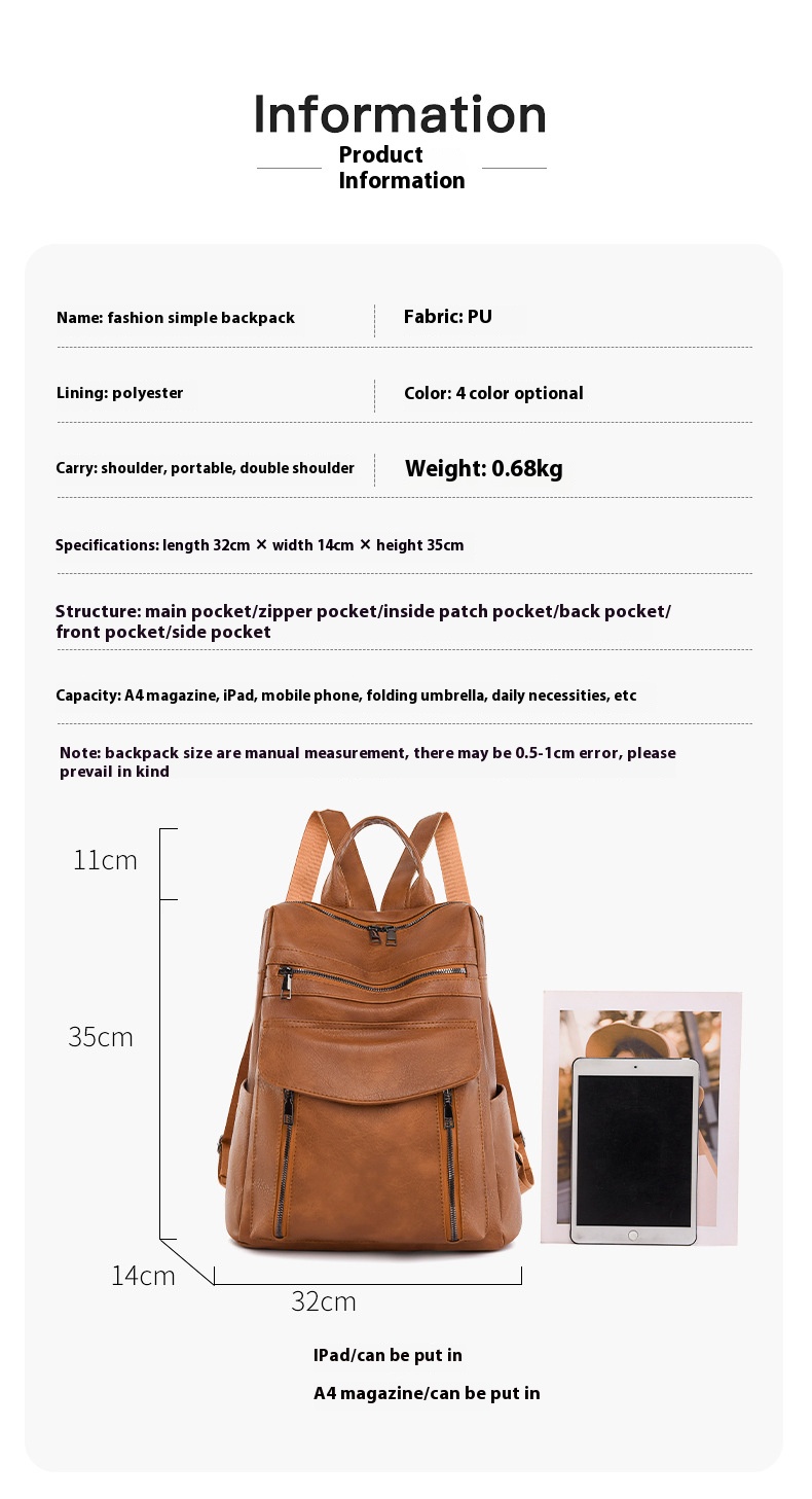 新着革ラップトップ PU バックパック女性男性バックパックフ - Leather Work Womens Backpack のレビューと価格