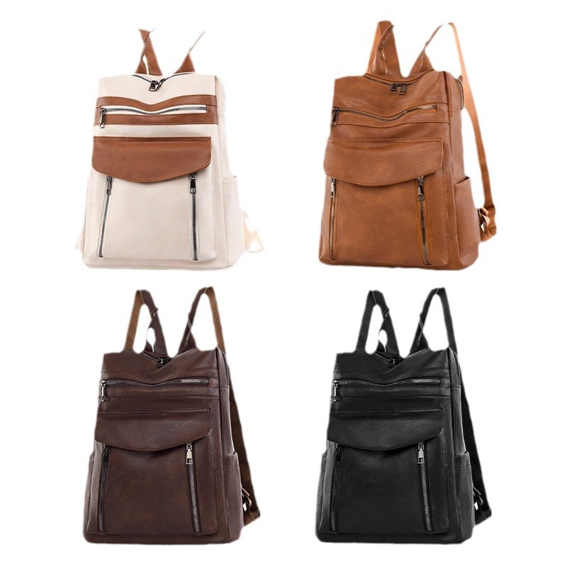 新着革ラップトップ PU バックパック女性男性バックパックフ - Leather Work Womens Backpack のレビューと価格