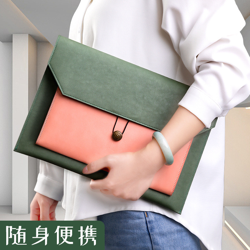 レザーファイルバッグ A4 紙ファイルバッグ フォルダーバッ - Leather Work Folder のレビューと価格