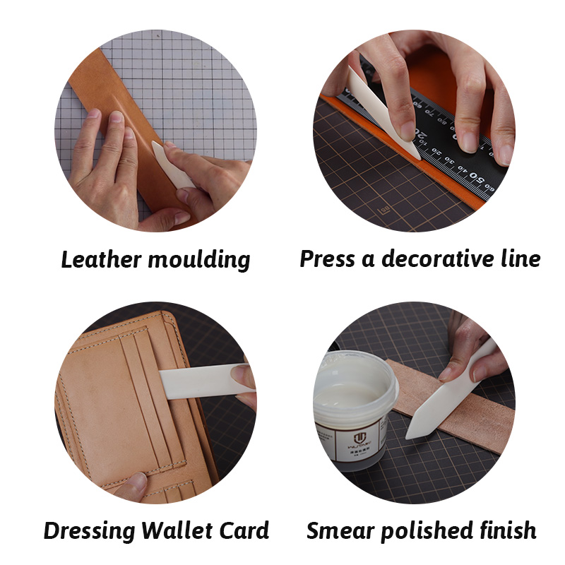 WUTA 1PC 100% 牛骨製 本物の牛骨フォルダー レ - Leather Work Folder のレビューと価格