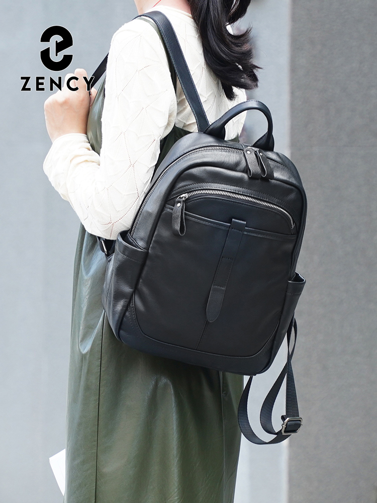 Zency レディース 本革 バックパック 大容量 通勤 旅 - Leather Work Womens Backpack のレビューと価格