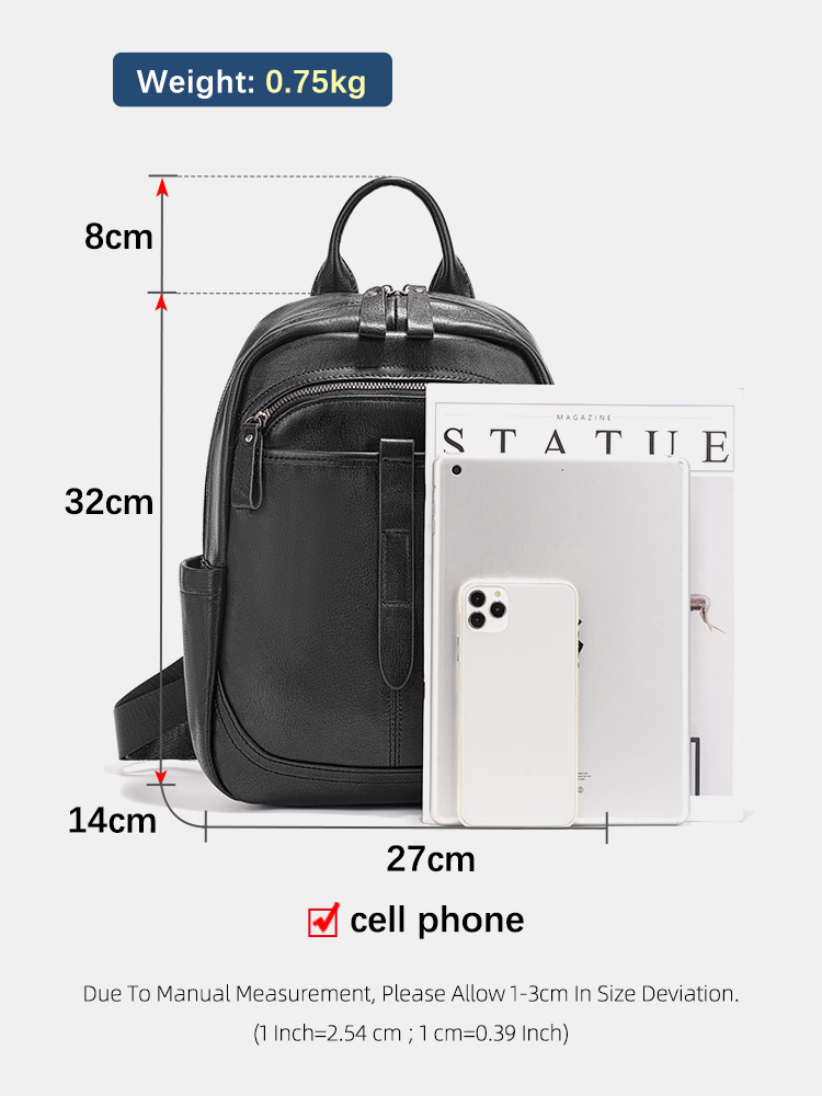 Zency レディース 本革 バックパック 大容量 通勤 旅 - Leather Work Womens Backpack のレビューと価格