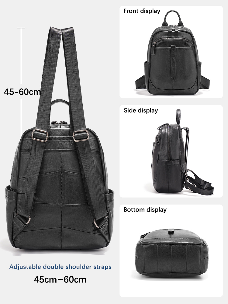 Zency レディース 本革 バックパック 大容量 通勤 旅 - Leather Work Womens Backpack のレビューと価格