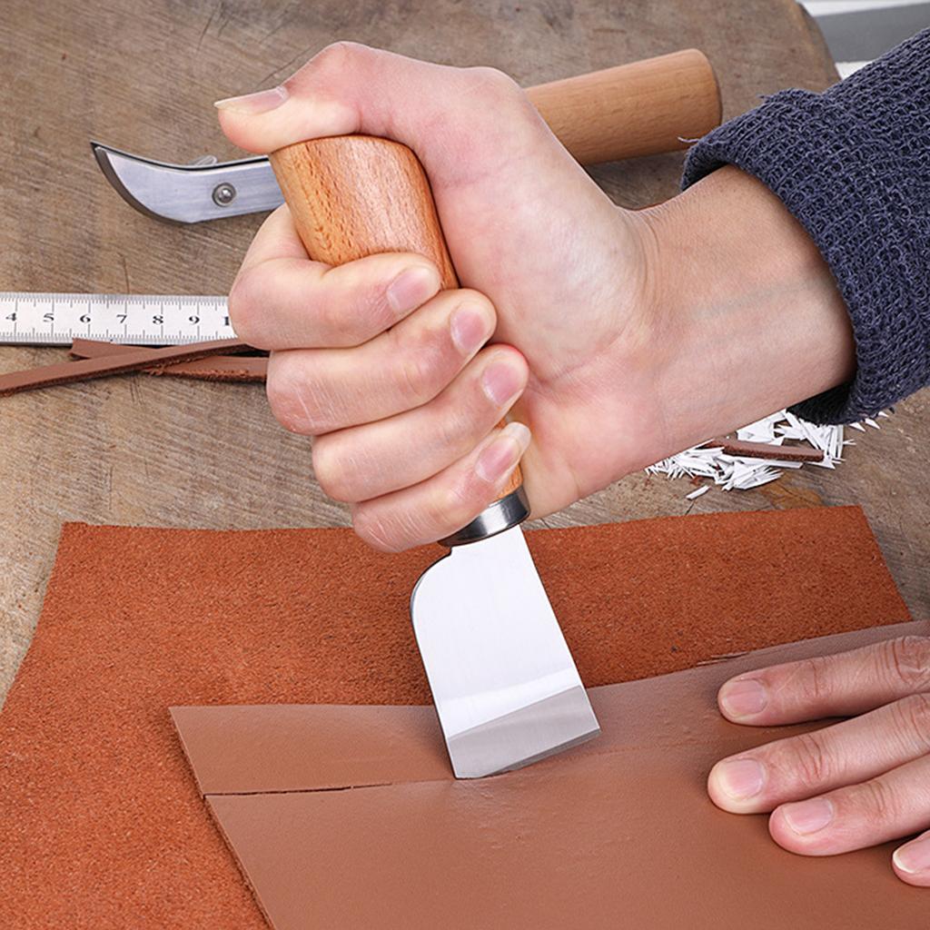 回転式ナイフ、木製ハンドル付き、革縫製工芸やDIYアクセサリ - Swivel Knife Tool のレビューと価格