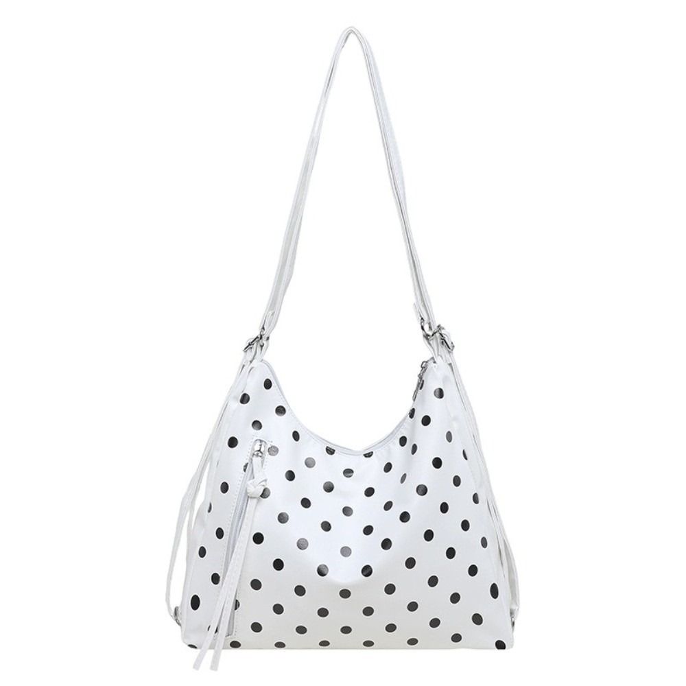 ヴィンテージ PU レザー水玉模様ショルダーバッグ大容量バッ - Leather Work Womens Backpack のレビューと価格