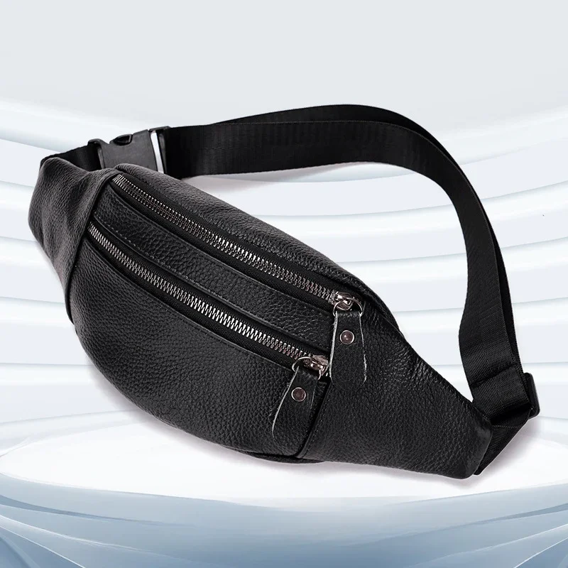 本革メンズウエストバッグ多機能チェストパッククロスボディバッ - Leather Work Bag Mens のレビューと価格