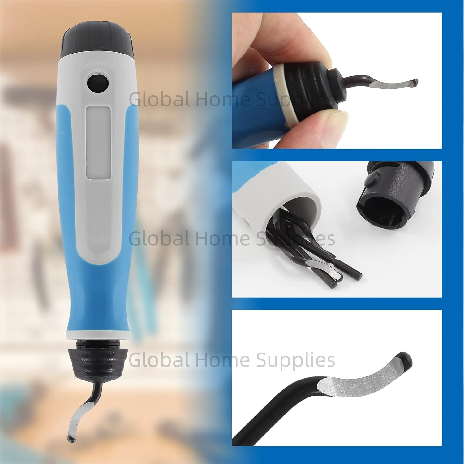 ハンドバリ取りツールキット、4個の360度回転ヘッド付き高級 - Swivel Knife Tool のレビューと価格