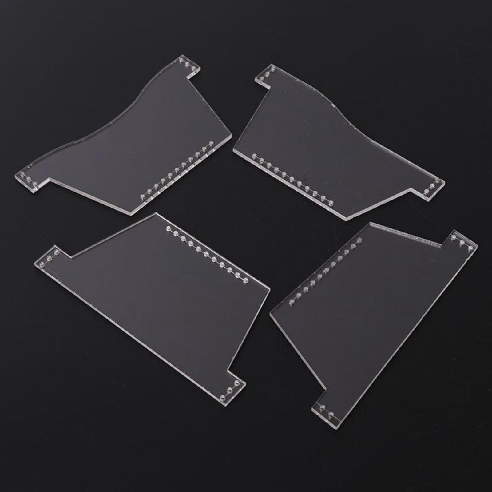 アクリルレザーウォレットカードバッグパターンステンシルクリア - Leatherwork Templates のレビューと価格