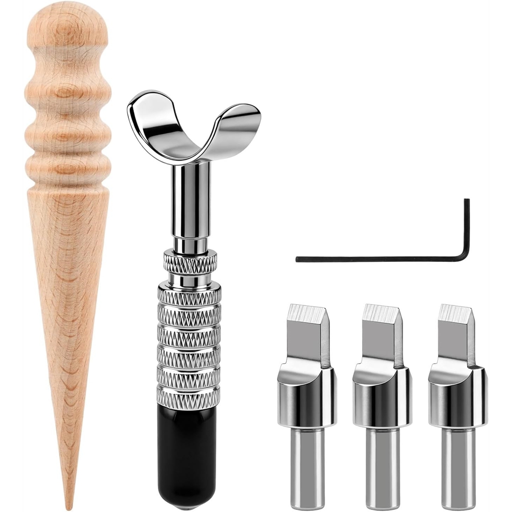 革製回転ナイフ、彫刻や刻印用に調整可能、交換可能な刃3枚、D - Swivel Knife Tool のレビューと価格