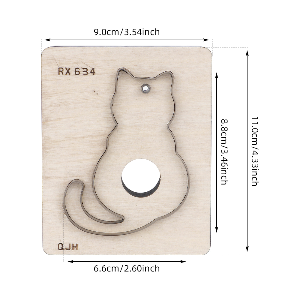1pc レザー手作りスタンピングカッティングダイモールド、猫 - Leatherwork Templates のレビューと価格