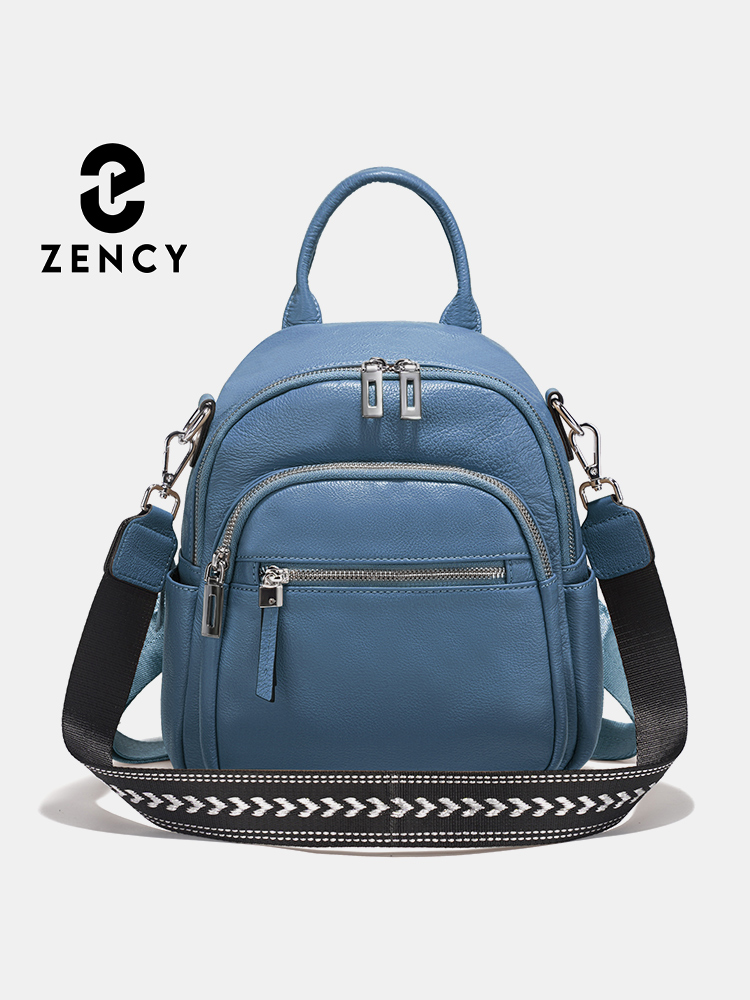 Zency 本革小型バックパックナップザックマルチポケットデ - Leather Work Womens Backpack のレビューと価格