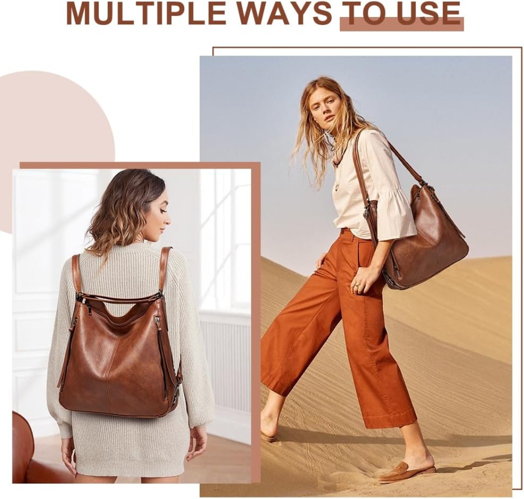 高級レディーストートバッグ ハンドバッグ PUレザー ファッ - Leather Work Womens Backpack のレビューと価格