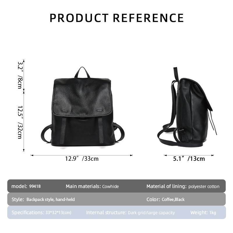 女性用トップグレイン牛革フラップバックパック、2WAYキャリ - Leather Work Womens Backpack のレビューと価格