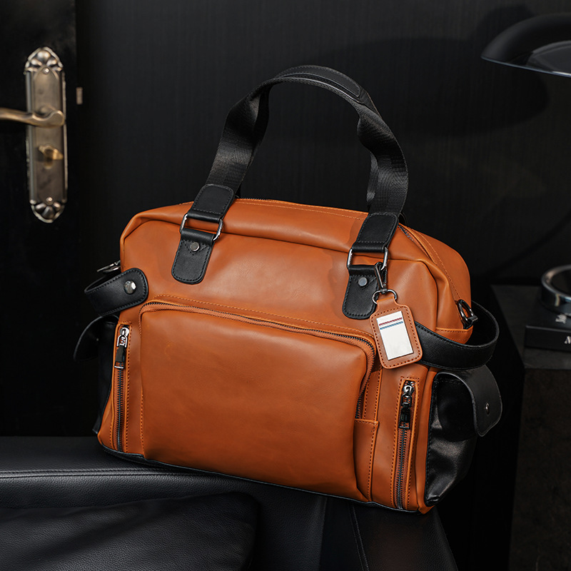トレンディなメンズショルダーバッグレトロ高級クレイジーホース - Leather Work Bag Mens のレビューと価格