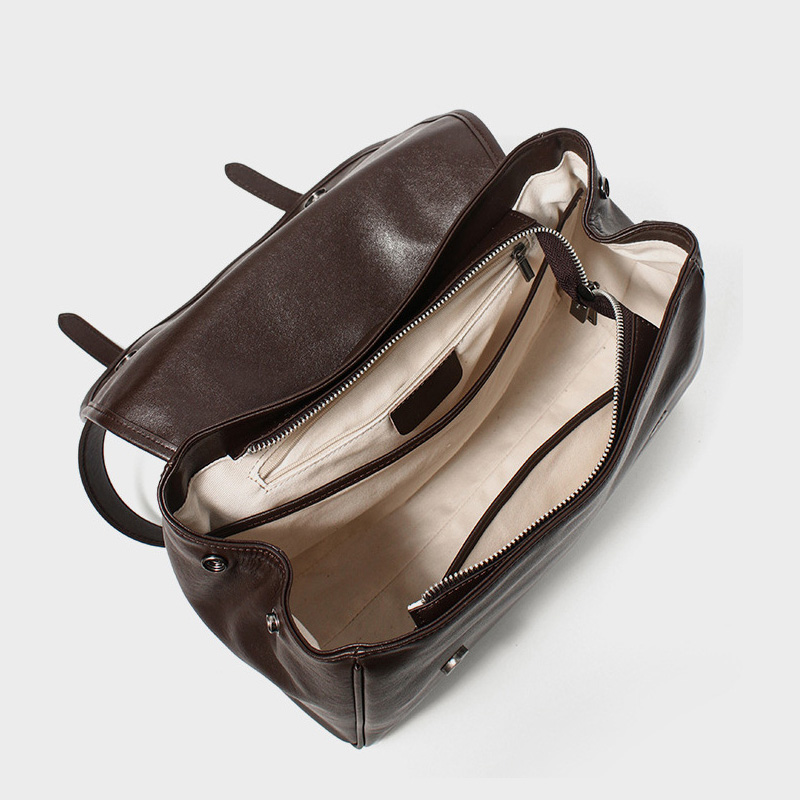 女性ヴィンテージソフトスプリットレザーバックパック大容量トラ - Leather Work Womens Backpack のレビューと価格